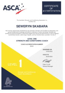 Trener Przygotowania Motorycznego (Australian Strength and Conditioning Association Level 1)