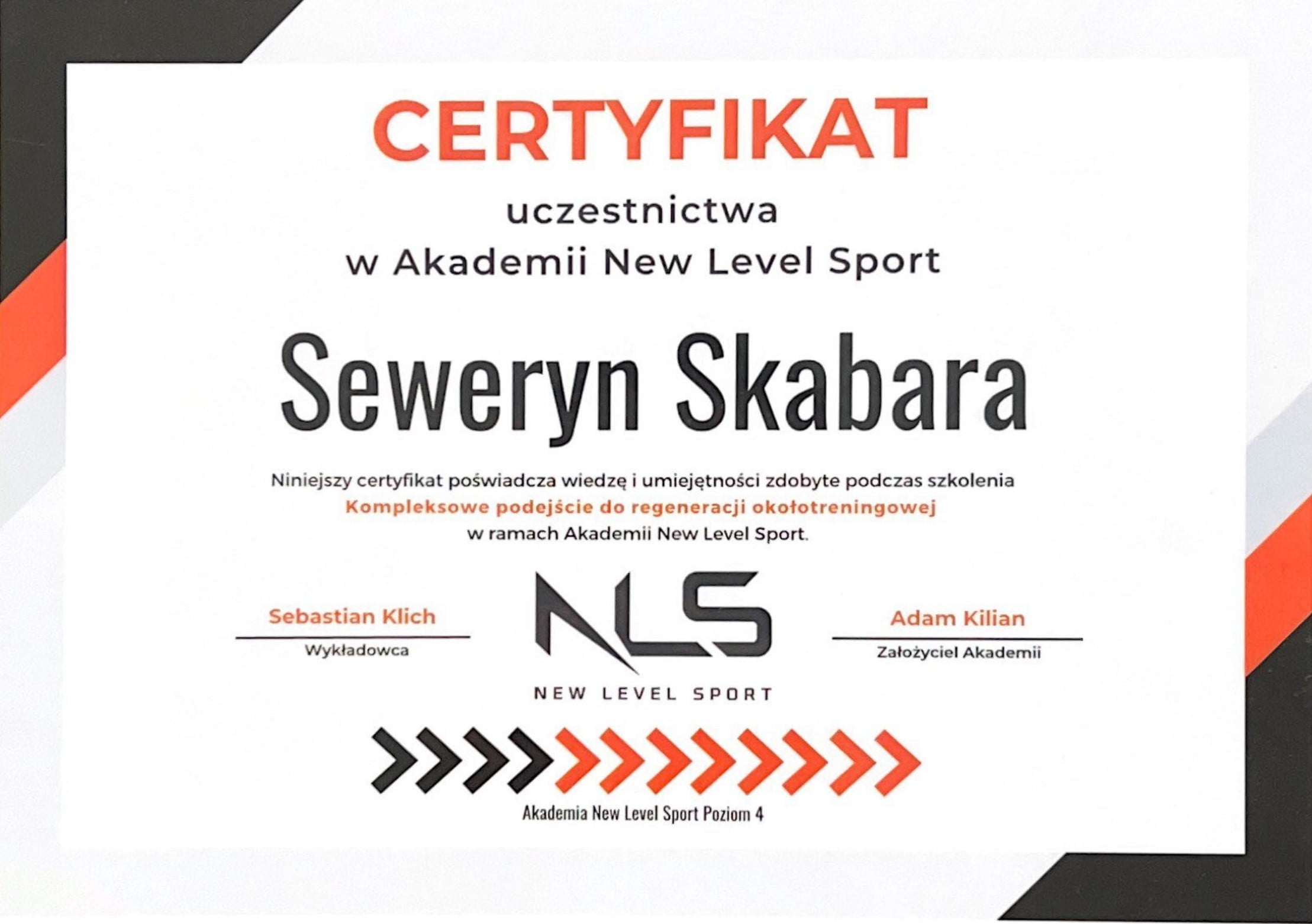 Certyfikat szkolenia