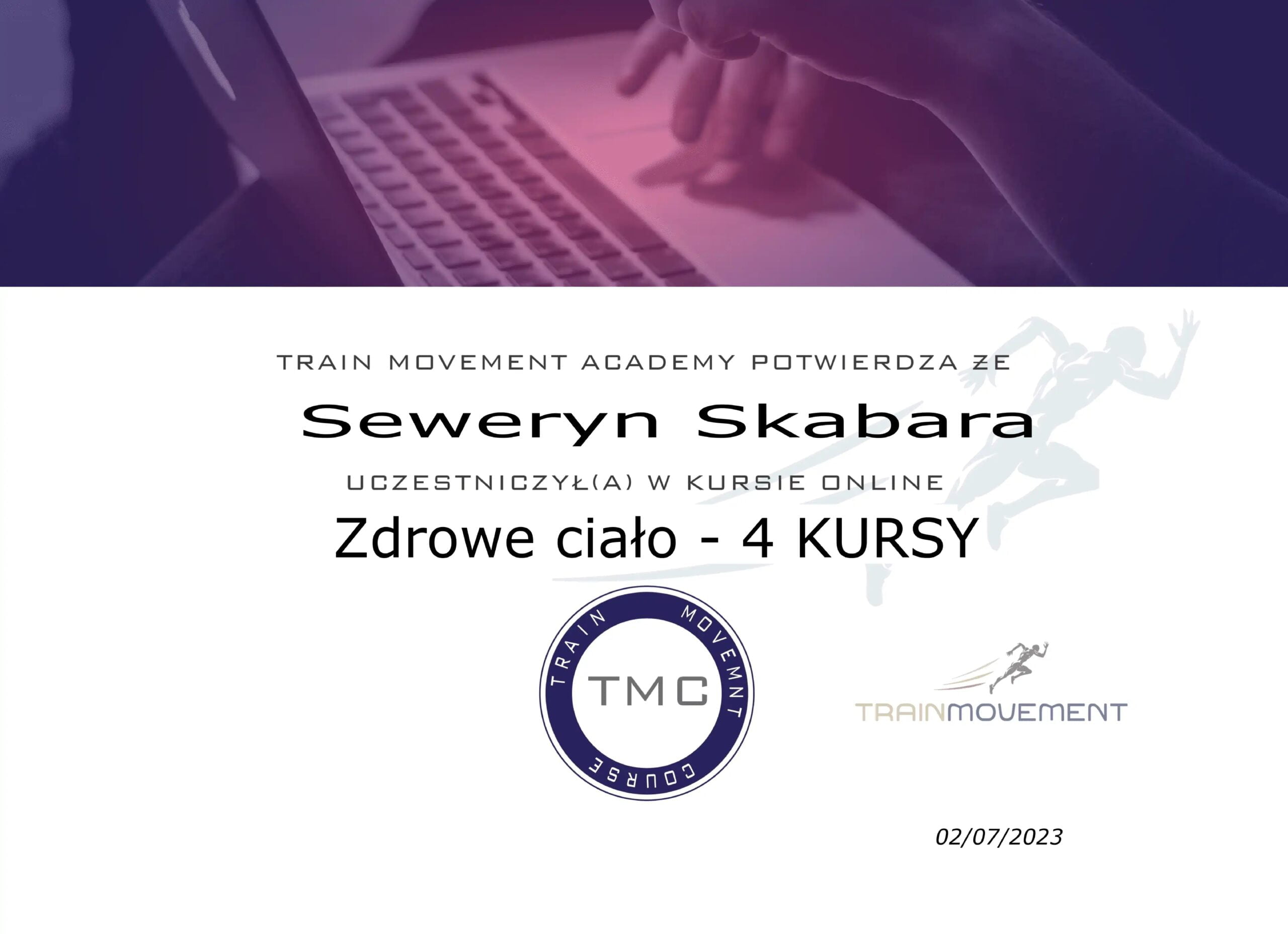 Certyfikat szkolenia