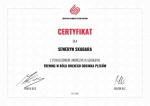 Trening w Bólu Dolnego Odcinka Pleców (Centrum Szkoleń Sportowych)