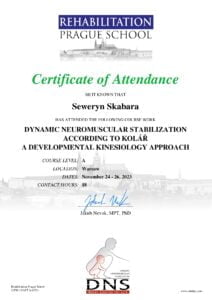 Dynamic Neuromuscular Stabilization according to Kolar (DNS) A Developmental Kinesiology Approach (Rehabilitation Prague School)